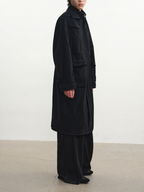 JCAESAR Multi‑Pocket Trench Coat with Ribbed Panels - jcaesarclo
