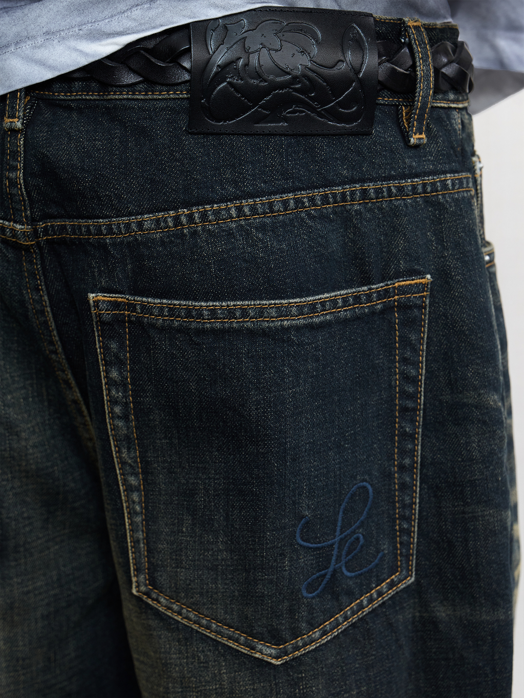 JCAESAR Vintage washed denim jeans