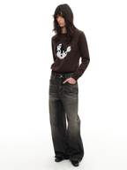 JCAESAR WOMEN Vintage Washed Gray-Brown Jeans - jcaesarclo