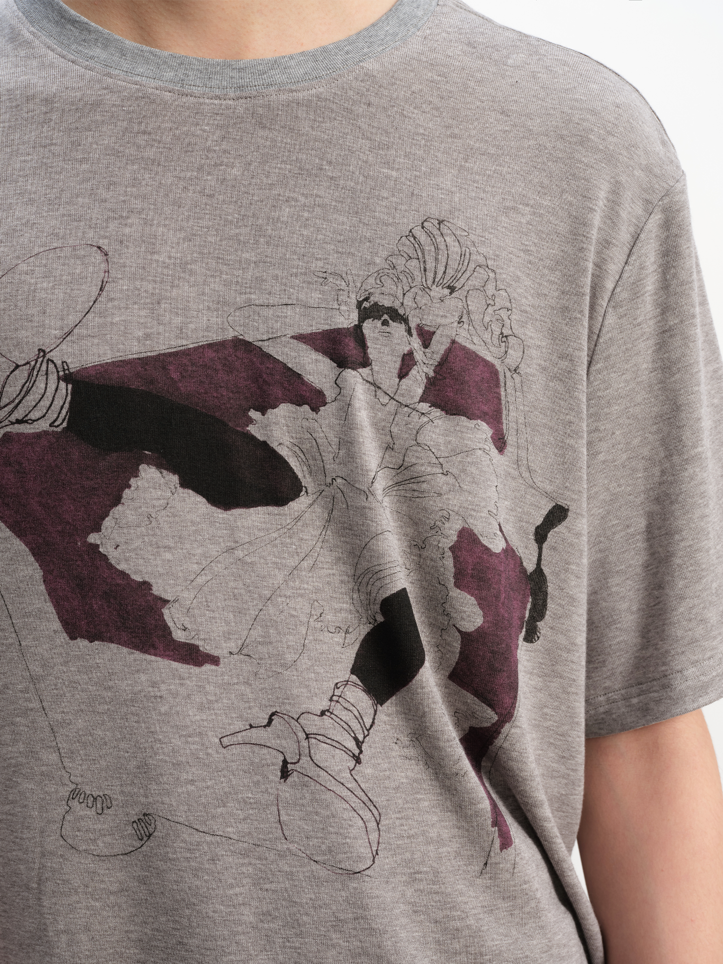 JCAESAR Purple Sofa Print Short-Sleeve T-Shirt - jcaesarclo