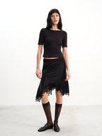 JCAESAR WOMEN Backless Fitted Short-Sleeve Top - jcaesarclo