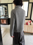 JCAESAR  Double Cable-Knit Down Jacket