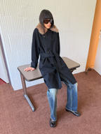 JCAESAR WOMEN Washed Down Trench Coat