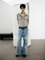 JCAESAR WOMEN  Safari-style short-sleeve shirt