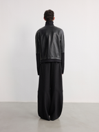 JCAESAR Wide leg pants with knee pads and woolen wool - jcaesarclo