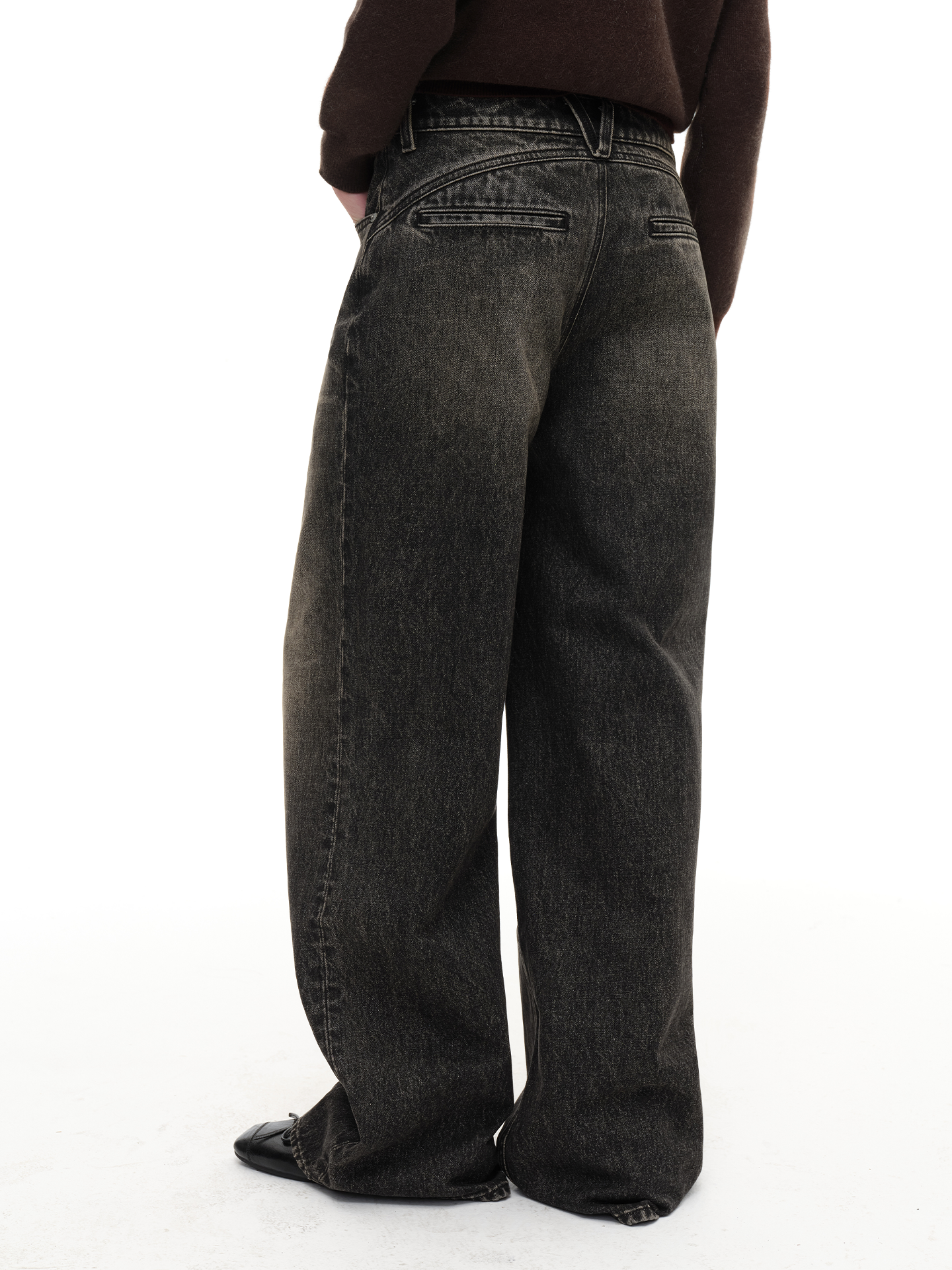 JCAESAR WOMEN Vintage Washed Gray-Brown Jeans - jcaesarclo