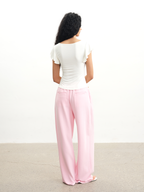 JCAESAR WOMEN Flutter-Sleeve U-Neck Tee - jcaesarclo