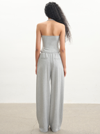JCAESAR WOMEN Pleated Sweatpants with Front Pockets - jcaesarclo