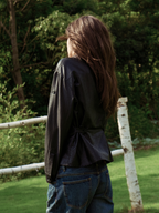 JCAESAR WOMEN Waxed adjustable‑waist shirt
