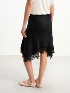 JCAESAR WOMEN Lace Satin Mermaid Skirt - jcaesarclo