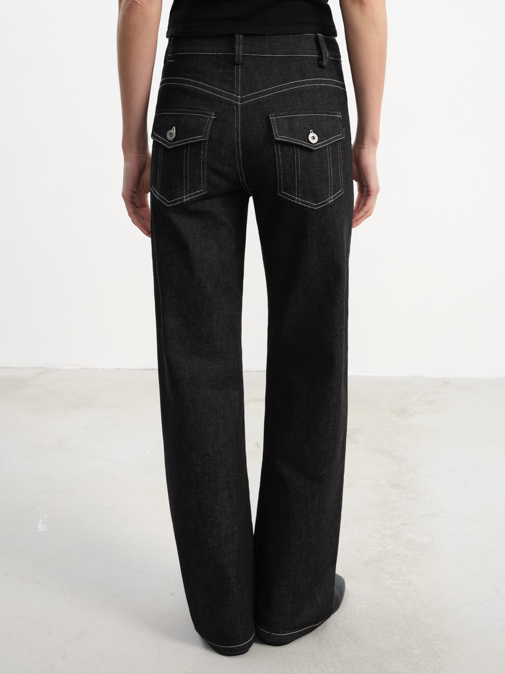JCAESAR WOMEN Stretch Straight Raw Denim - jcaesarclo