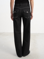 JCAESAR WOMEN Stretch Straight Raw Denim - jcaesarclo