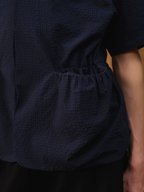 Jcaesar Bubbling Pleat Drawstring Shirt - jcaesarclo