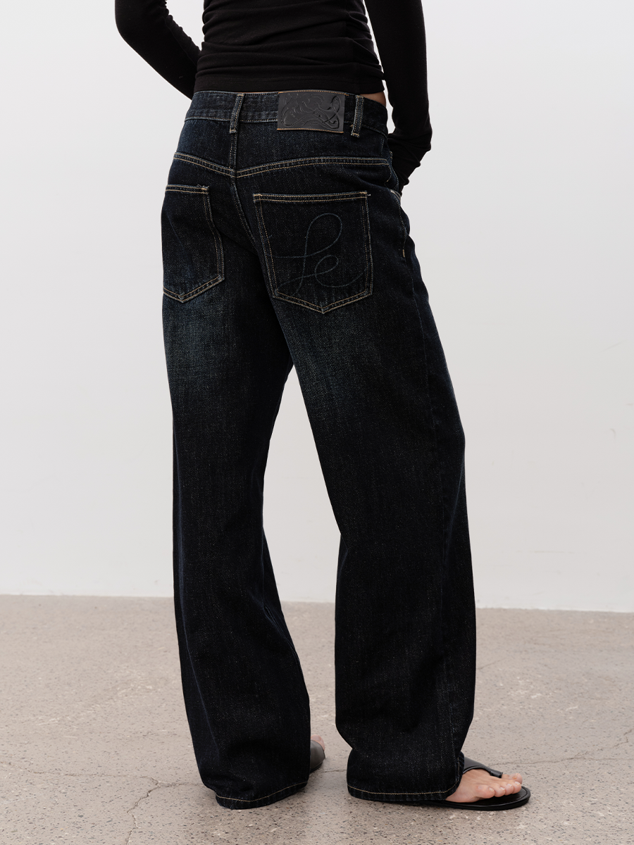 JCAESAR WOMEN Vintage Washed Black Denim – jcaesarclo