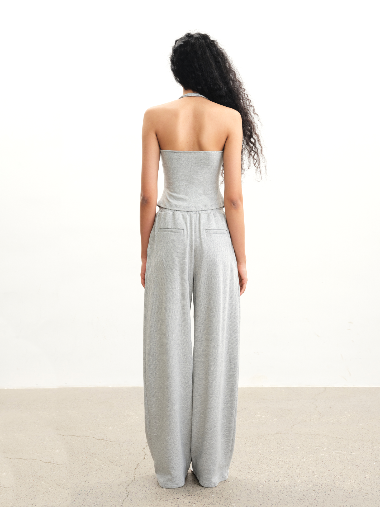 JCAESAR WOMEN Pleated Tie-Strap Tank Top - jcaesarclo