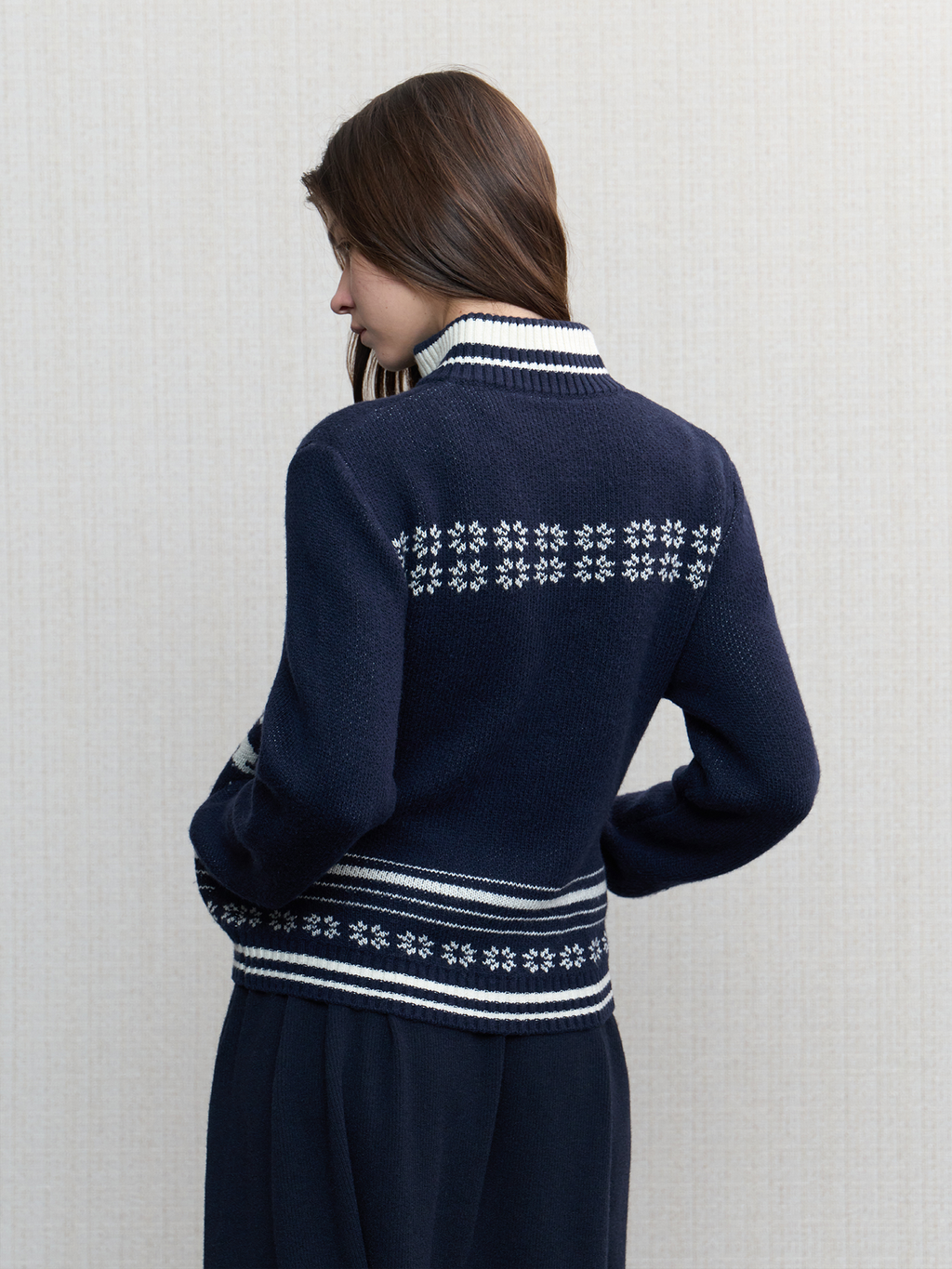 JCAESAR WOMEN Ski-Inspired Double-Zip Sweater