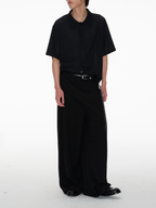 Jcaesar Cut-Out Striped Short-Sleeved Shirt - jcaesarclo