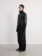JCAESAR Wide leg pants with knee pads and woolen wool - jcaesarclo