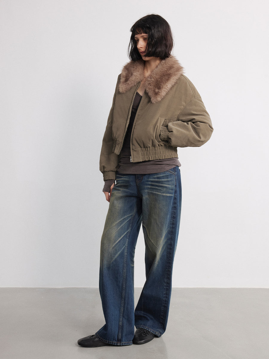 JCAESAR WOMEN Vintage Straight-Leg Blue Jeans - jcaesarclo
