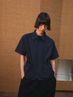 Jcaesar Bubbling Pleat Drawstring Shirt - jcaesarclo