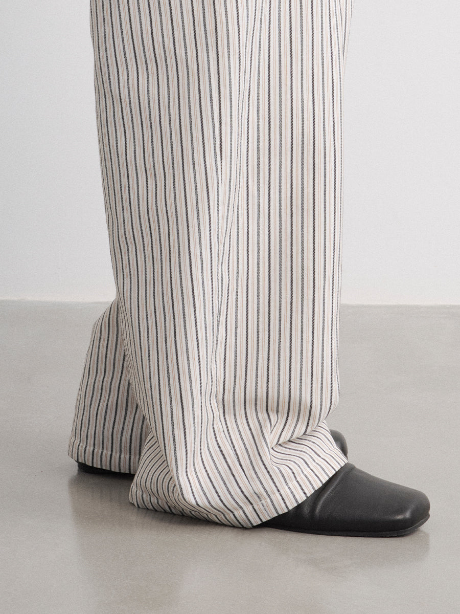 JCAESAR WOMEN Striped Drawstring Velvet Banana Pants - jcaesarclo