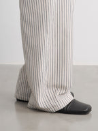 JCAESAR WOMEN Striped Drawstring Velvet Banana Pants - jcaesarclo