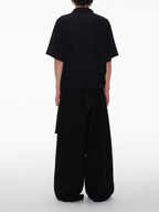Jcaesar Cut-Out Striped Short-Sleeved Shirt - jcaesarclo