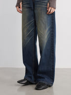 JCAESAR WOMEN Vintage Straight-Leg Blue Jeans - jcaesarclo