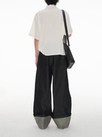 Jcaesar Wide-Leg Cuffed Jeans