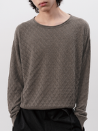 JCAESAR Cut-Out Diamond Pattern Long Sleeve - jcaesarclo