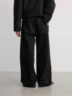 JCAESAR Straight Back Pocket Black Jeans - jcaesarclo
