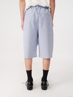 Jcaesar Bubble Pleated Checkered Flower Bud Capri Pants - jcaesarclo