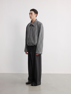 JCAESAR Grey Diamond-Shaped Drawstring Fleece Jacket - jcaesarclo