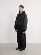 JCAESAR Profile Nylon Hoodie Double-Sided Bomber - jcaesarclo
