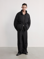 JCAESAR Loose-Fitting Stand-Up Collar Down Jacket