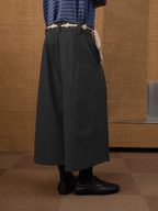 Jcaesar Floral Gray Pleated Seven-Part Pants - jcaesarclo