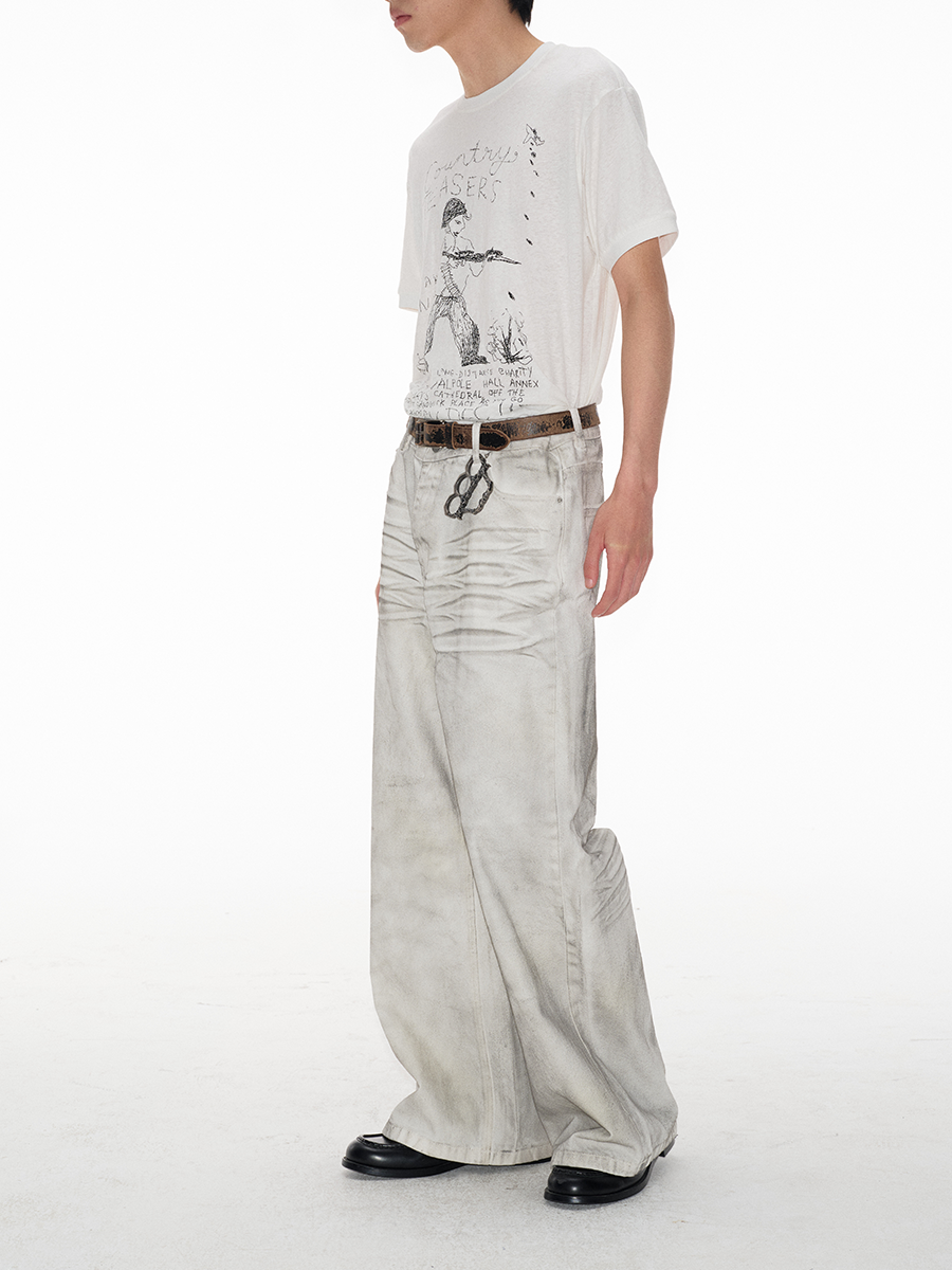 Jcaesar Distressed white jeans – jcaesarclo