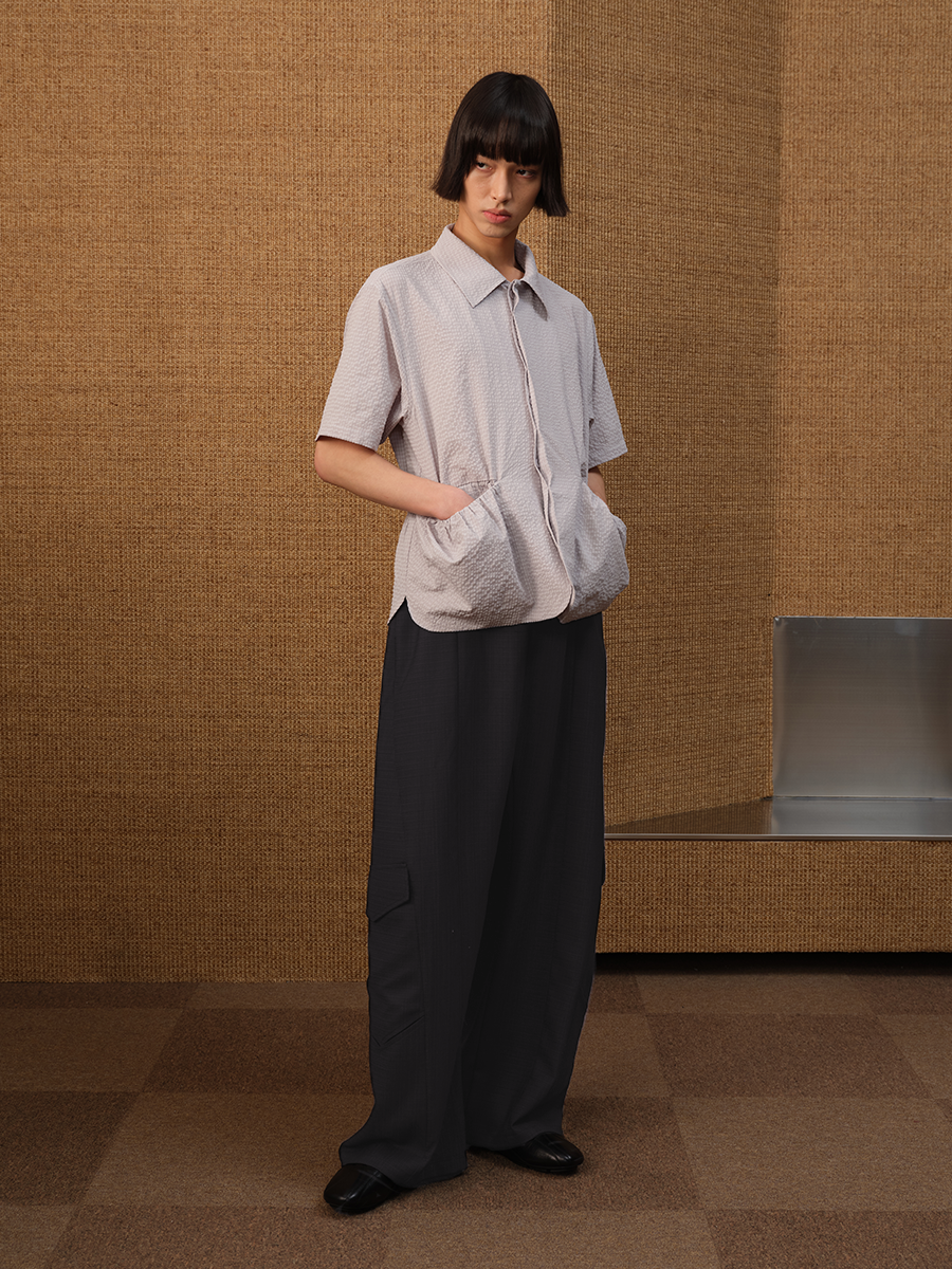 Jcaesar Wool Low-Crotch Cargo Trousers - jcaesarclo