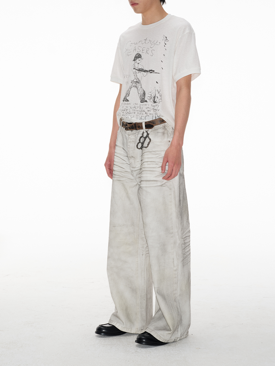 Jcaesar Distressed white jeans – jcaesarclo