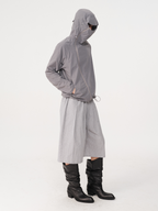 Jcaesar Slanted Zipper Sun-Protective Jacket with Face Screen - jcaesarclo