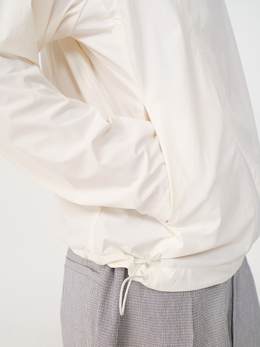 Jcaesar Slanted Zipper Sun-Protective Jacket with Face Screen - jcaesarclo