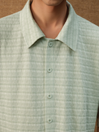Jcaesar Striped Knitted Short-Sleeve Shirt - jcaesarclo