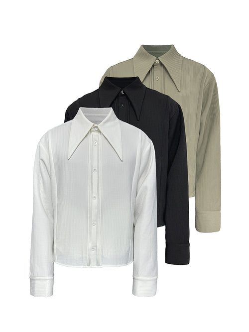 JCAESAR Pointed collar shirt - jcaesarclo