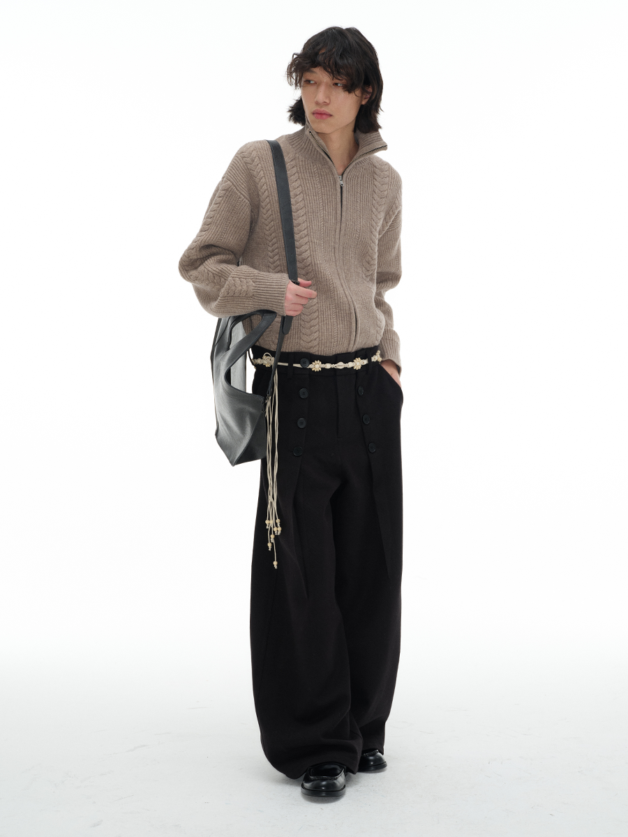 JCAESAR BUTTON PANTS - jcaesarclo