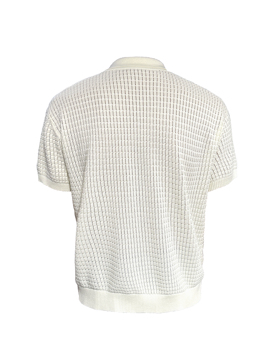 Jcaesar Waffle-Knit Zip Cardigan - jcaesarclo