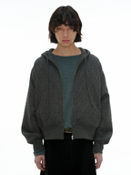 Jcaesar Dead Tree Jacquard Zipper Hoodie - jcaesarclo