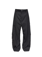 Jcaesar Wool Low-Crotch Cargo Trousers - jcaesarclo