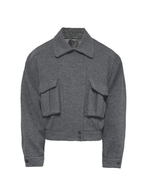 JCAESAR Woolen Double Pocket Flight Jacket