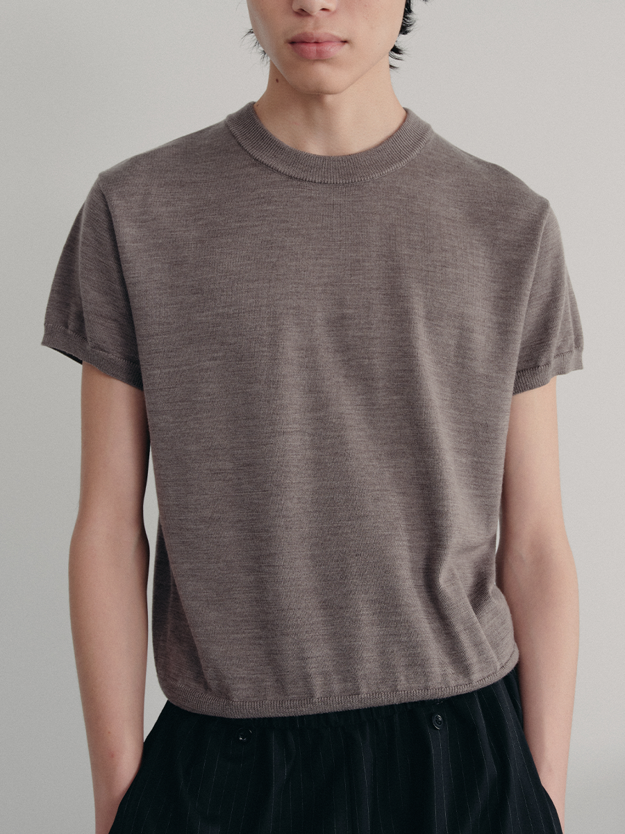 Jcaesar Xin’ao Superfine Merino Wool Short Sleeve Shirt - jcaesarclo