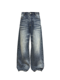 JCAESAR Blue-Gray Washed Denim Jeans - jcaesarclo